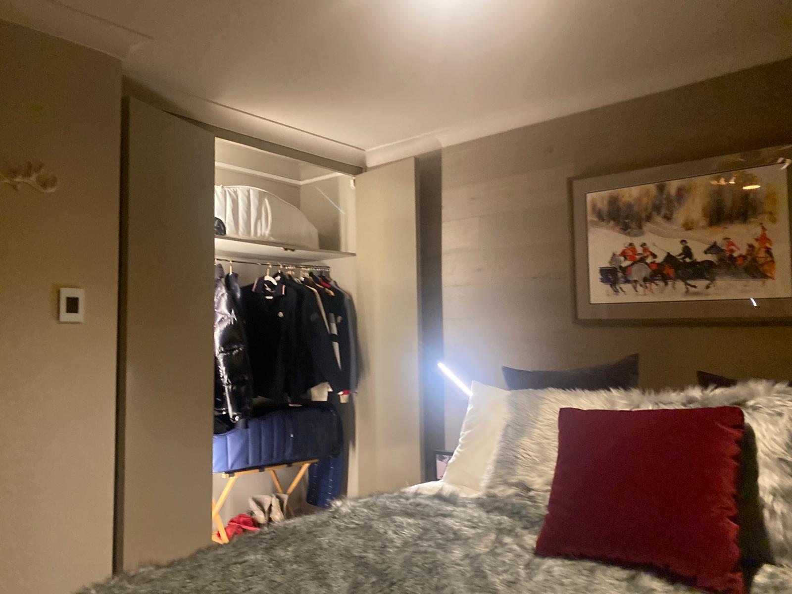 Generous wardrobe and bedroom storage at Chalet Charm Thredbo — built-in storage designed for families travelling with ski gear and bulky jackets