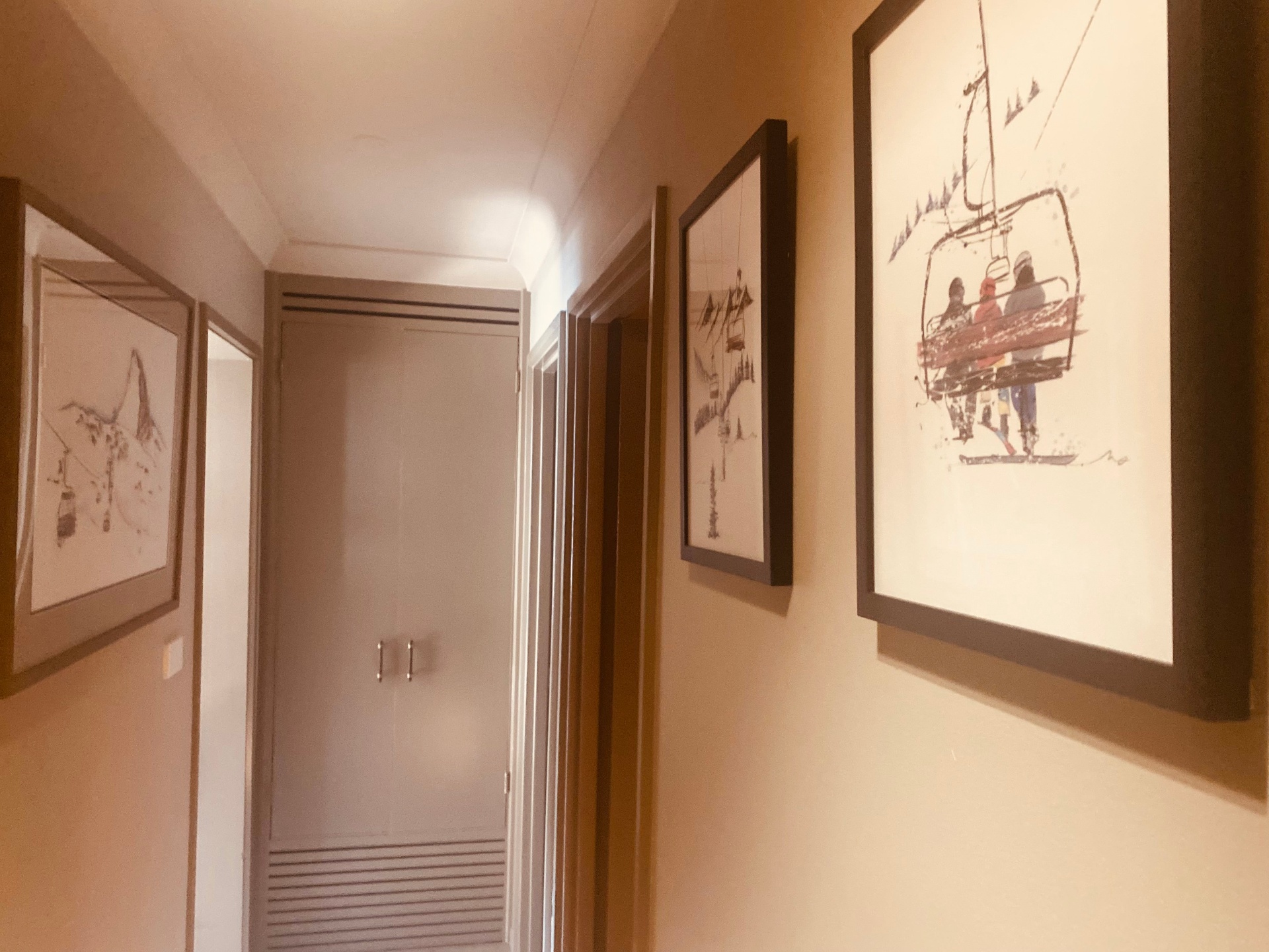 Artwork in the hallway