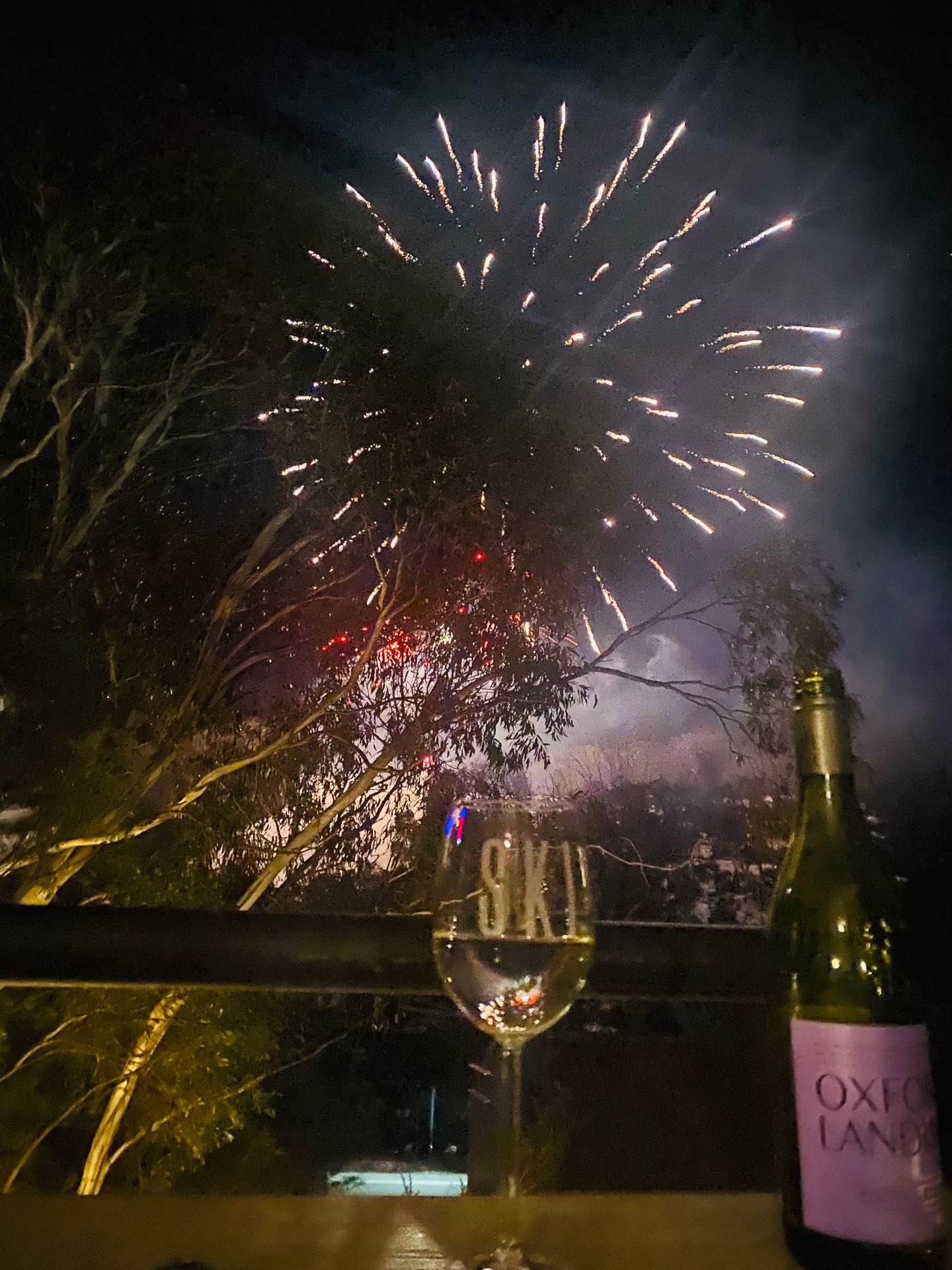 Fireworks from the balcony